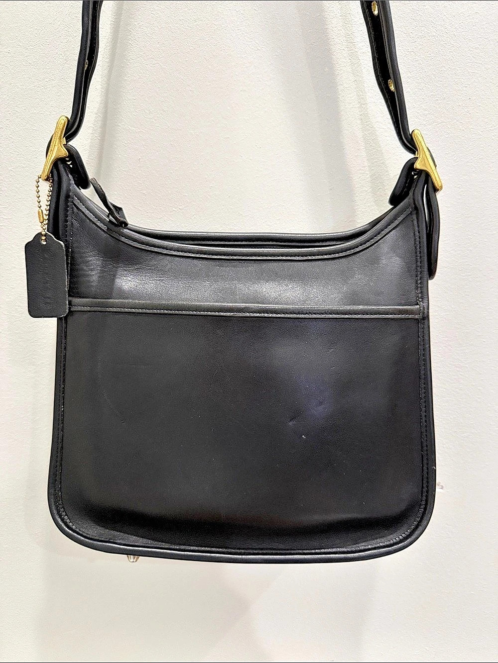 COACH Legacy Zip Crossbody (Style 9966) Black Leather